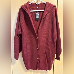 Button Front Cardigan with Pockets - NWT